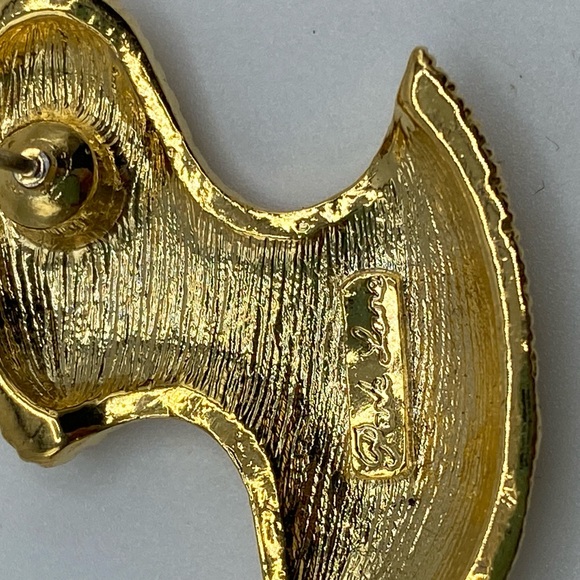 Park Lane Earrings Gold Tone Mesh Swirls - Picture 3 of 4